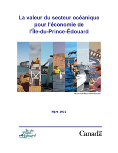 La valeur du secteur océanique pour l`économie de l`Île-du