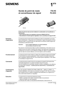 1879 Sonde de point de rosée et convertisseur de signal FA