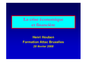 L`historique de la crise