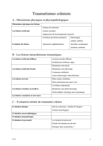 Traumatismes crâniens - Campus de Neurochirurgie