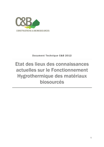 Etat des lieux des connaissances actuelles sur le