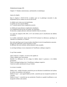 Chapitre 15 Maladies endocriniennes, nutritionnelles et métaboliques