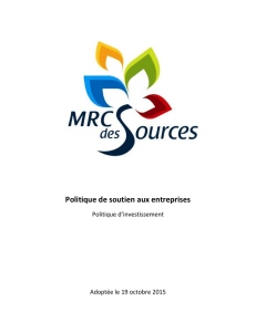 Politique de soutien aux entreprises