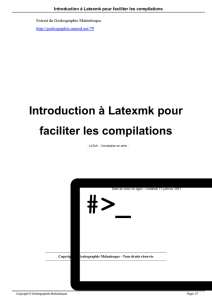 Introduction à Latexmk pour faciliter les compilations