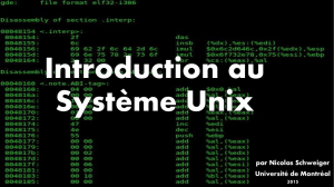 Introduction au Système Unix