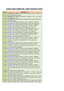 List of THC 5 STANDARD for voting (FR)