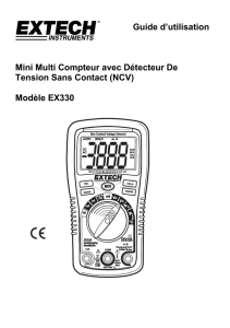 Guide d`utilisation Mini Multi Compteur avec Détecteur De Tension