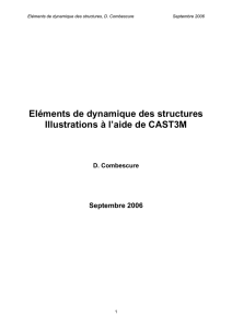 Eléments de dynamique des structures Illustrations - Cast3M