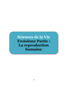 science Le système reproductif