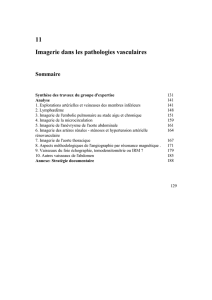 11 Imagerie dans les pathologies vasculaires