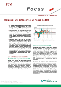 Belgique : une dette élevée, un risque modéré