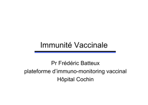 Immunité Vaccinale ter