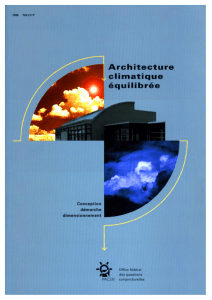 Architecture climatique équilibrée