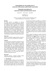 Isomorphisme de sous-graphe pour la recherche d`information