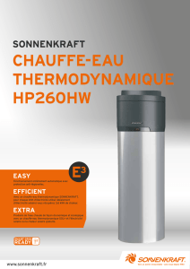 chauffe-eau thermodynamique hp260hw