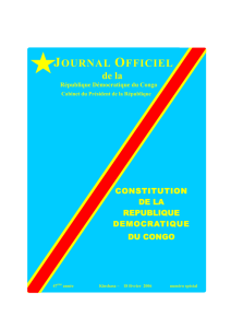 Constitution de la République Démocratique du Congo