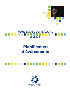 Planification d`événements