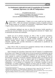 Les fondements éxplicatifs du mode d`organisation de l