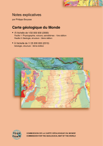 Carte géologique du Monde