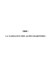 1860 - Département des Alpes