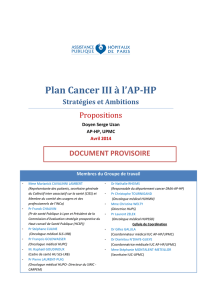 Plan Cancer APHP - CME AP-HP