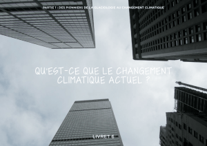 qu`est-ce que le changement climatique actuel