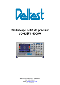 Oscilloscope actif de précision CONCEPT 4000M