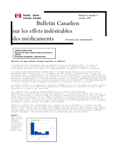 Bulletin Canadien sur les effets indésirables des médicaments,