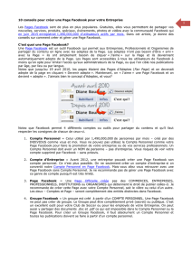 1 10 conseils pour créer une Page Facebook pour