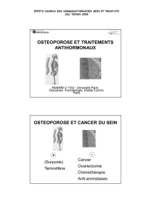 OSTEOPOROSE ET TRAITEMENTS ANTIHORMONAUX