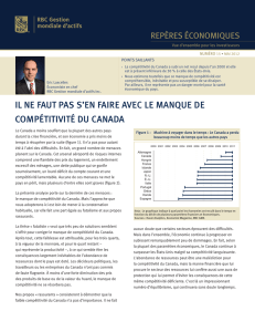 Il ne faut pas s`en faire avec le manque de comp&eacute;titivit&eacute; du Canada