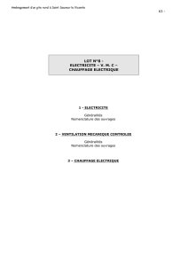 CCTP 8 électricité VMC - Saint-Sauveur-le