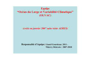 “Océan du Large et Variabilité Climatique”