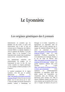 Les origines génétiques des Lyonnais