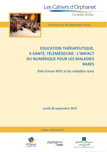 education thérapeutique, e-santé, télémédecine : l`impact