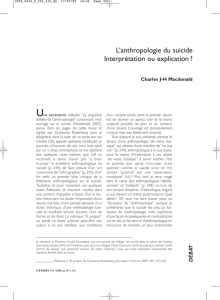 Article anthropologie du suicide