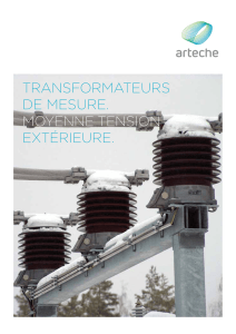 transformateurs de mesure. moyenne tension extérieure.