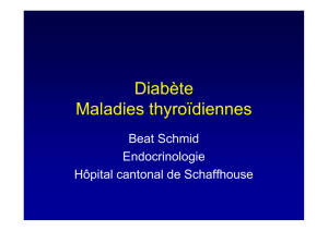 Diabète Maladies thyroïdiennes