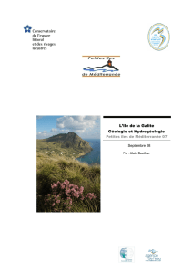 L`Ile de la Galite Géologie et Hydrogéologie