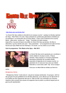 http://www.opry.com/index.html ``Le Grand Ole Opry célèbre la