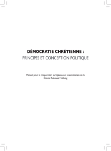 Démocratie chrétienne : principes et conception politique