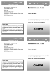 Condensateur Farad Condensateur Farad