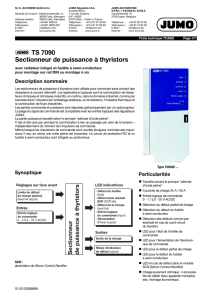 J TS 7090 Sectionneur de puissance à thyristors