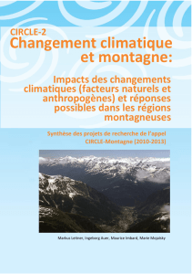 Changement climatique et montagne - CIRCLE