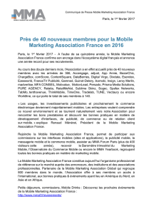 Près de 40 nouveaux membres pour la Mobile Marketing