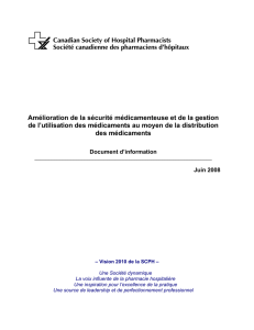 Amélioration de la sécurité médicamenteuse et de la gestion de l