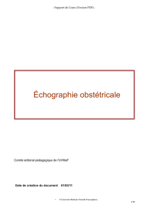 Échographie obstétricale