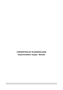 CONVENTION DE TELERADIOLOGIE