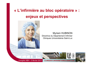 Inf au bloc opératoire - enjeux-perspectives - congrès ABH 5-02