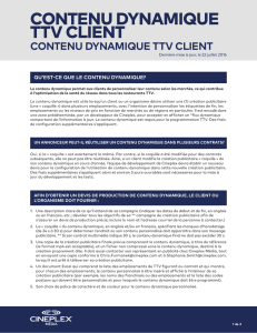 contenu dynamique ttv client